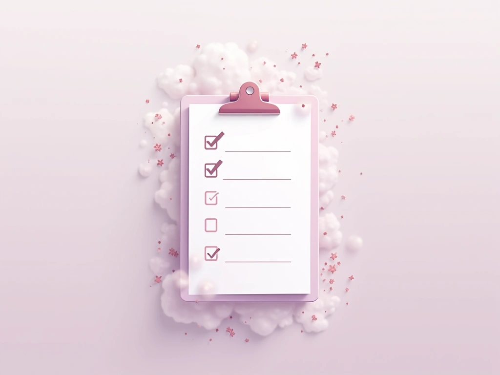 A checklist dissolving into drifting mist